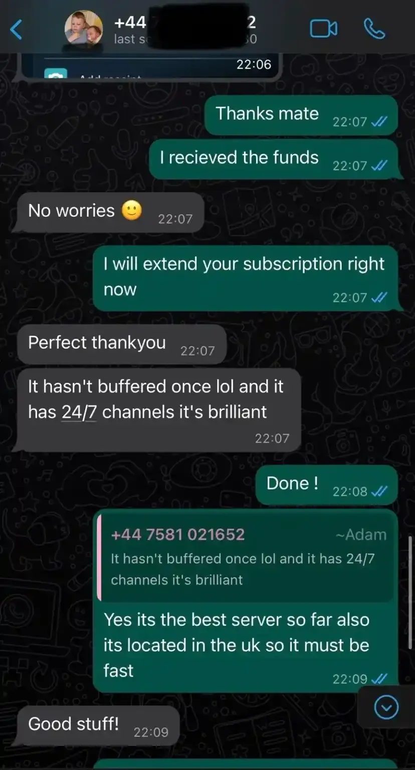 IPTV happy customer 1