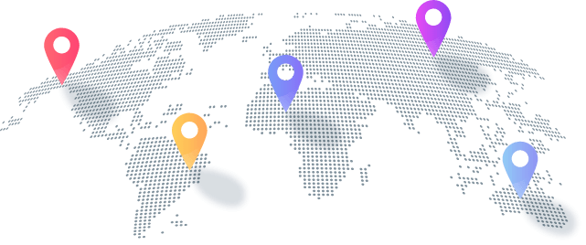 Map of the servers Guru IPTV uses to deliver IPTV across the USA